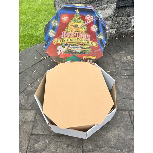 EZ Rotating Christmas Tree Stand Rotates 360° For Artificial Trees Upto 8.5 Feet - Picture 2 of 15